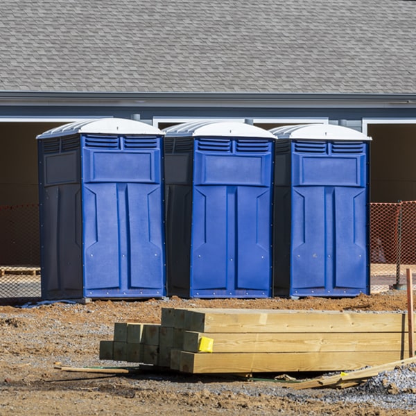 how can i report damages or issues with the porta potties during my rental period in Midway South TX